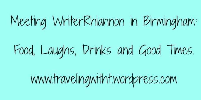 meeting writerrhiannon in birmingham