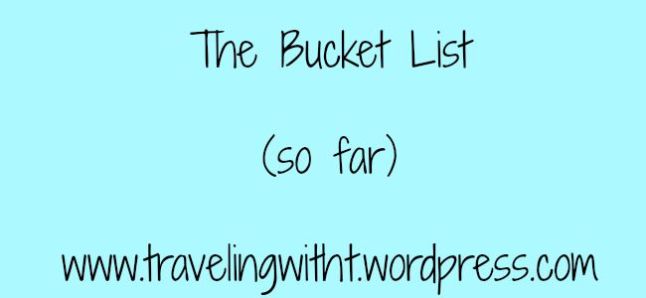 the bucket list